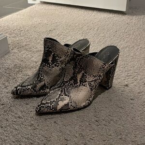 Snakeskin heels